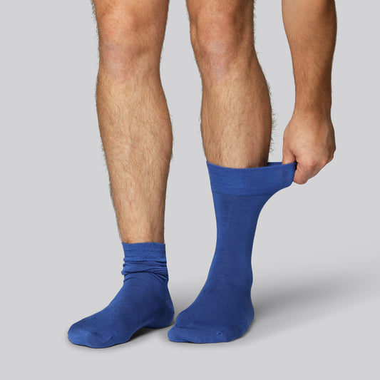 Bamboe sokken in koningsblauw voor heren
