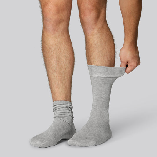 Bamboe sokken in grijs voor heren