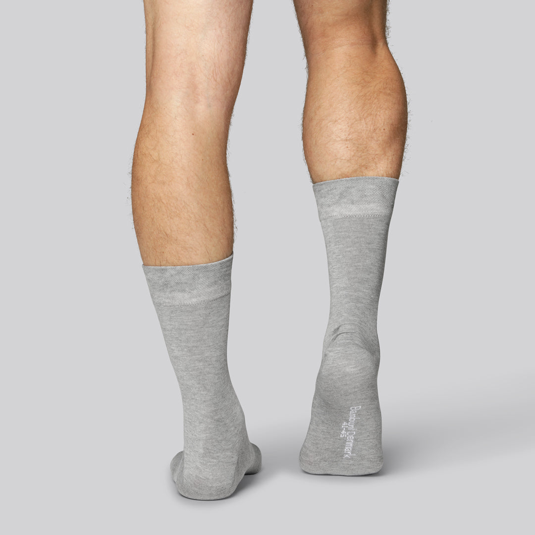 Bamboe sokken in grijs voor heren