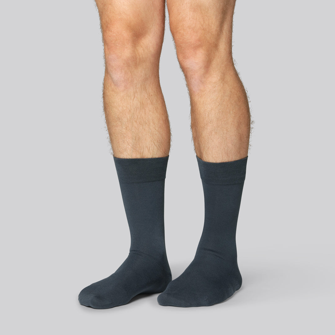 Bamboe sokken in donkergrijs voor heren