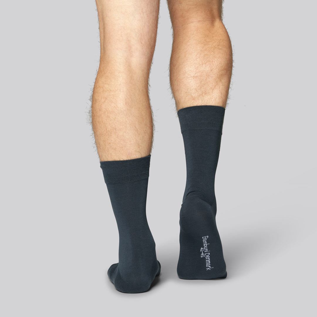 Bamboe sokken in donkergrijs voor heren