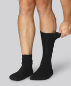 Bamboe sokken in zwart voor heren, 10 stuks per verpakking.