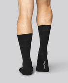 Bamboe sokken in zwart voor heren, verpakking van 20 stuks.