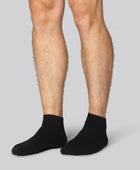 Zwarte bamboe enkelsokken voor heren