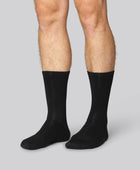 Bamboe sokken zonder elastiek in zwart voor heren