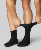 Bamboe sokken zonder elastiek in zwart voor heren