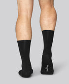 Bamboe sokken zonder elastiek in zwart voor heren