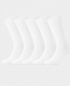 Bambus strømper i hvid til mænd 5-pak