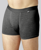 Bamboe slip in antracietgrijs met antracietgrijs elastiek voor heren