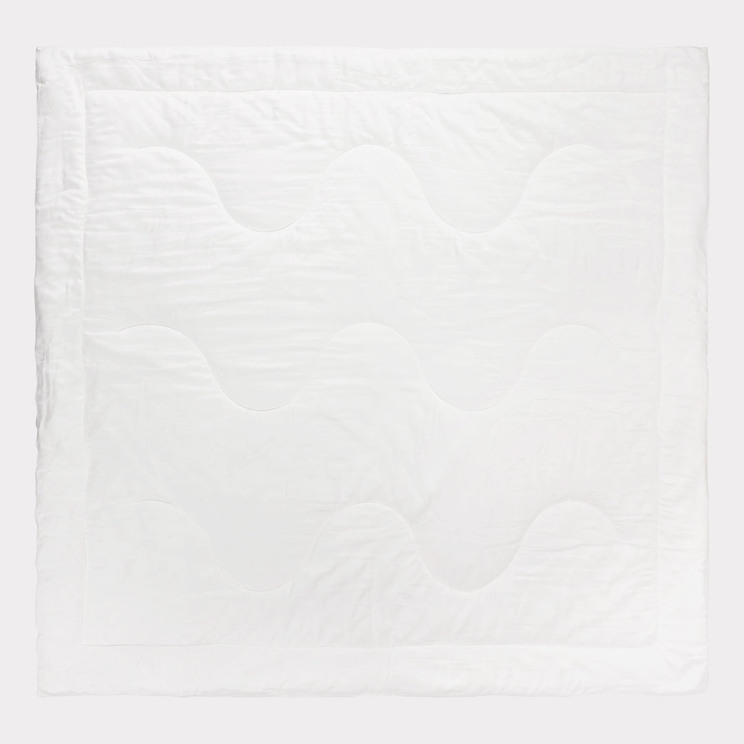 Bambuni bamboe tweepersoons dekbed in wit