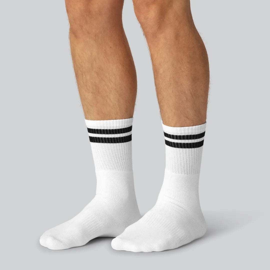 Witte bamboe tennissokken voor heren