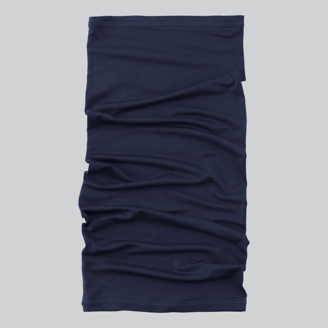 Bamboe nekwarmer in blauw