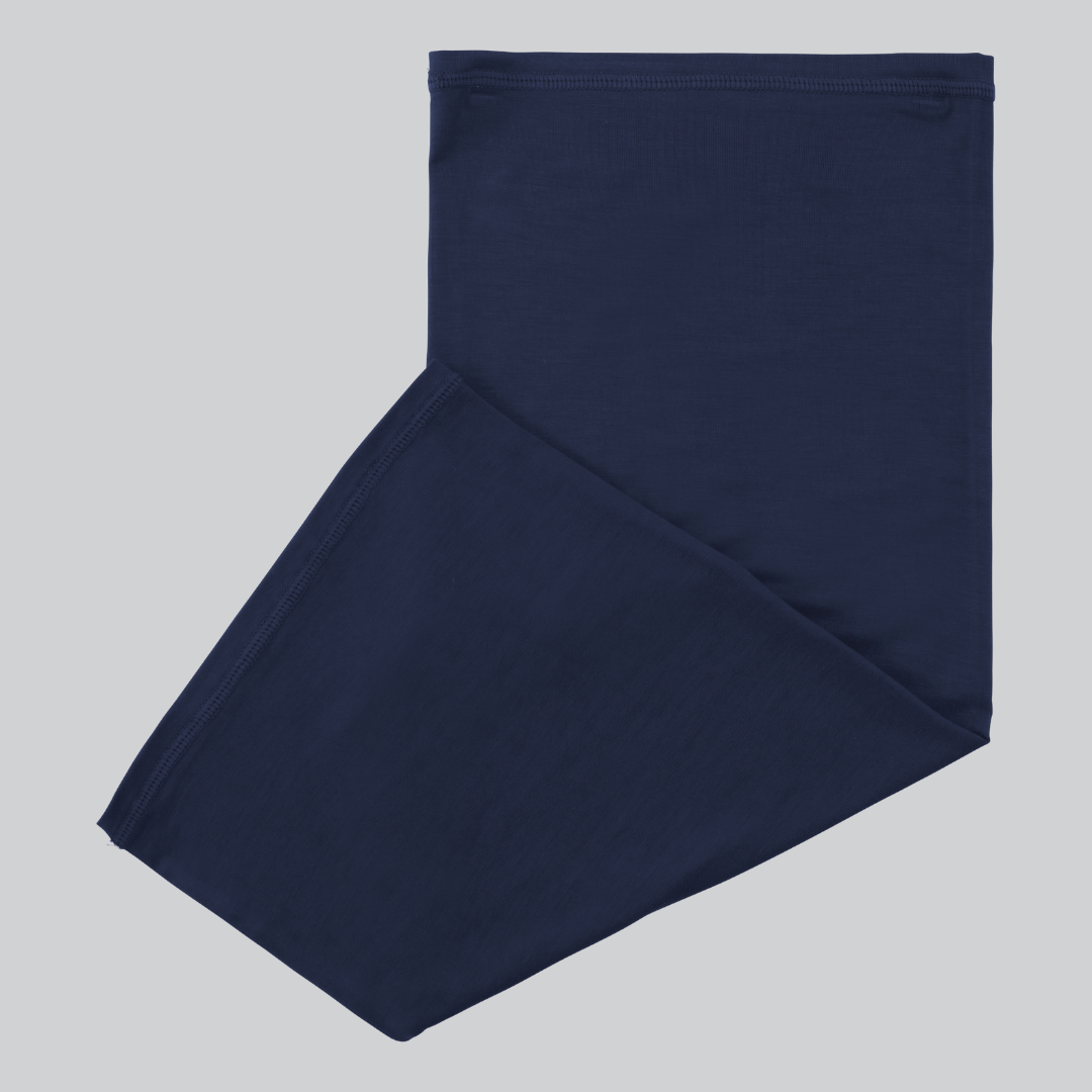 Bamboe nekwarmer in blauw