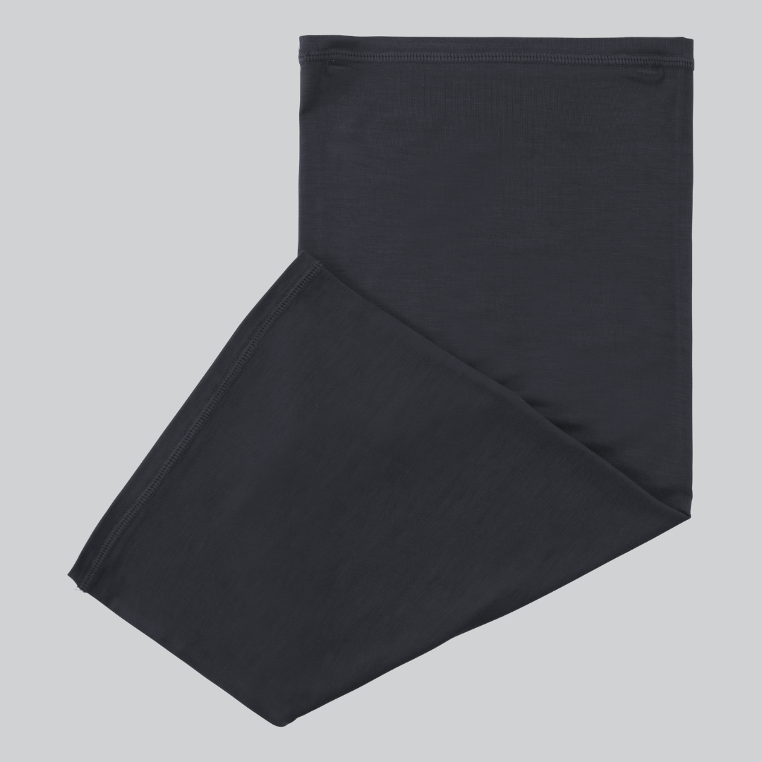 Nekwarmer van bamboe in zwart