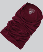 Bamboe nekwarmer in bordeauxrood