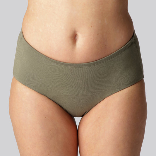 Bambuni bamboe incontinentiebroekjes in olijfgroen voor vrouwen