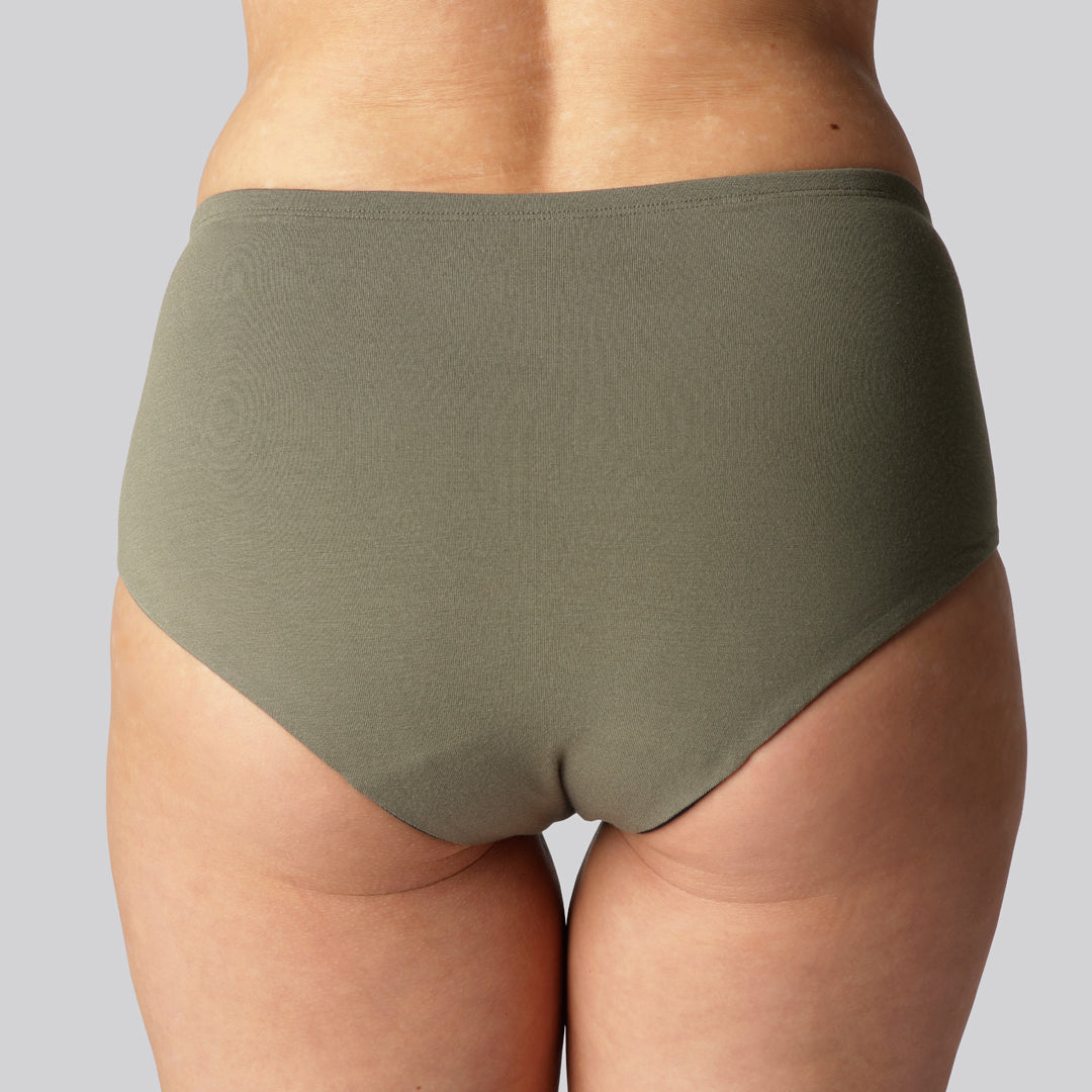 Bambuni bamboe incontinentiebroekjes in olijfgroen voor vrouwen
