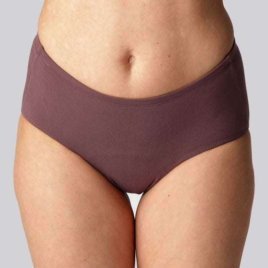 Bambuni bamboe incontinentiebroekjes in bordeauxrood voor vrouwen