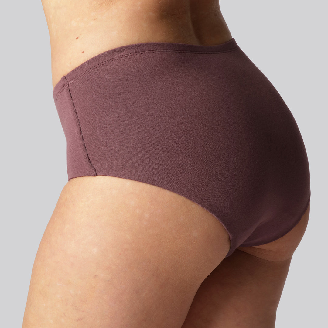 Bambuni bamboe incontinentiebroekjes in bordeauxrood voor vrouwen
