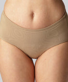 Bamboe incontinentiebroekjes in zandkleur voor vrouwen