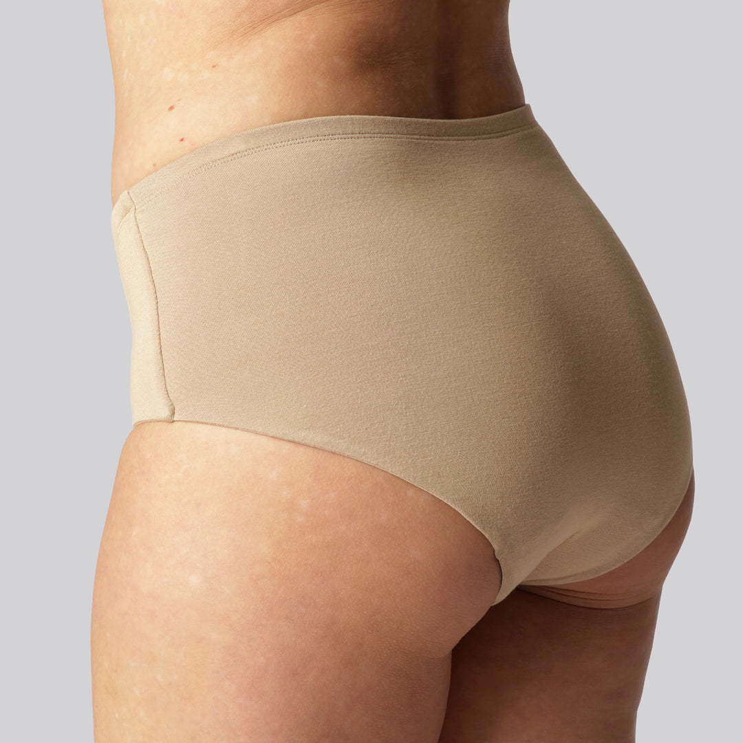 Bambuni bamboe incontinentiebroekjes in zandkleur voor vrouwen