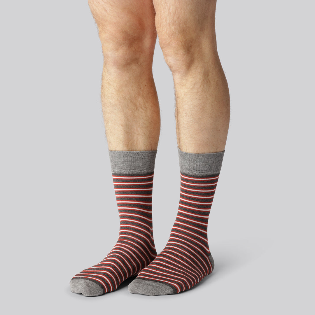 Bambuni 7-pack gestreepte sokken voor heren