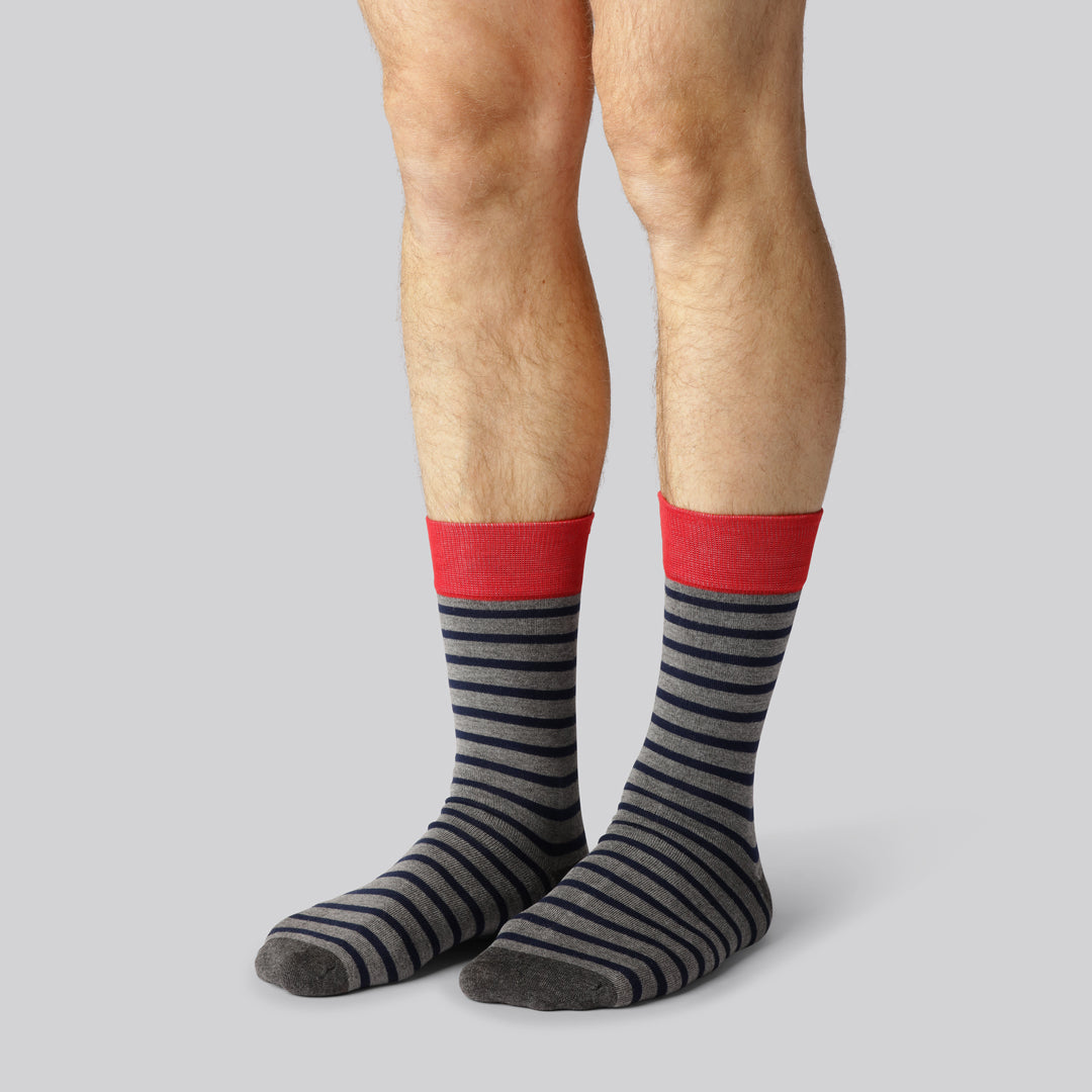 Bambuni 7-pack gestreepte sokken voor heren