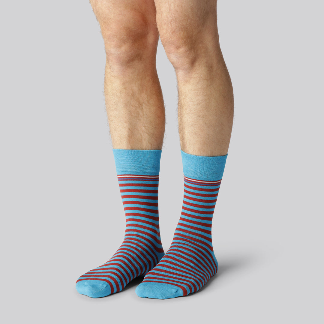 Bambuni 7-pack gestreepte sokken voor heren