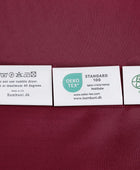 Bamboe beddengoed in bordeauxrood van Bambuni