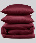 Bamboe beddengoed in bordeauxrood van Bambuni
