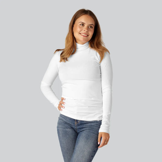 Witte bamboe coltrui voor dames