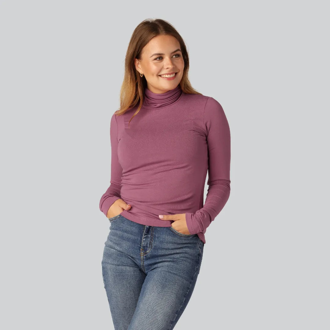 Bamboe coltrui in Dusty Rose voor dames