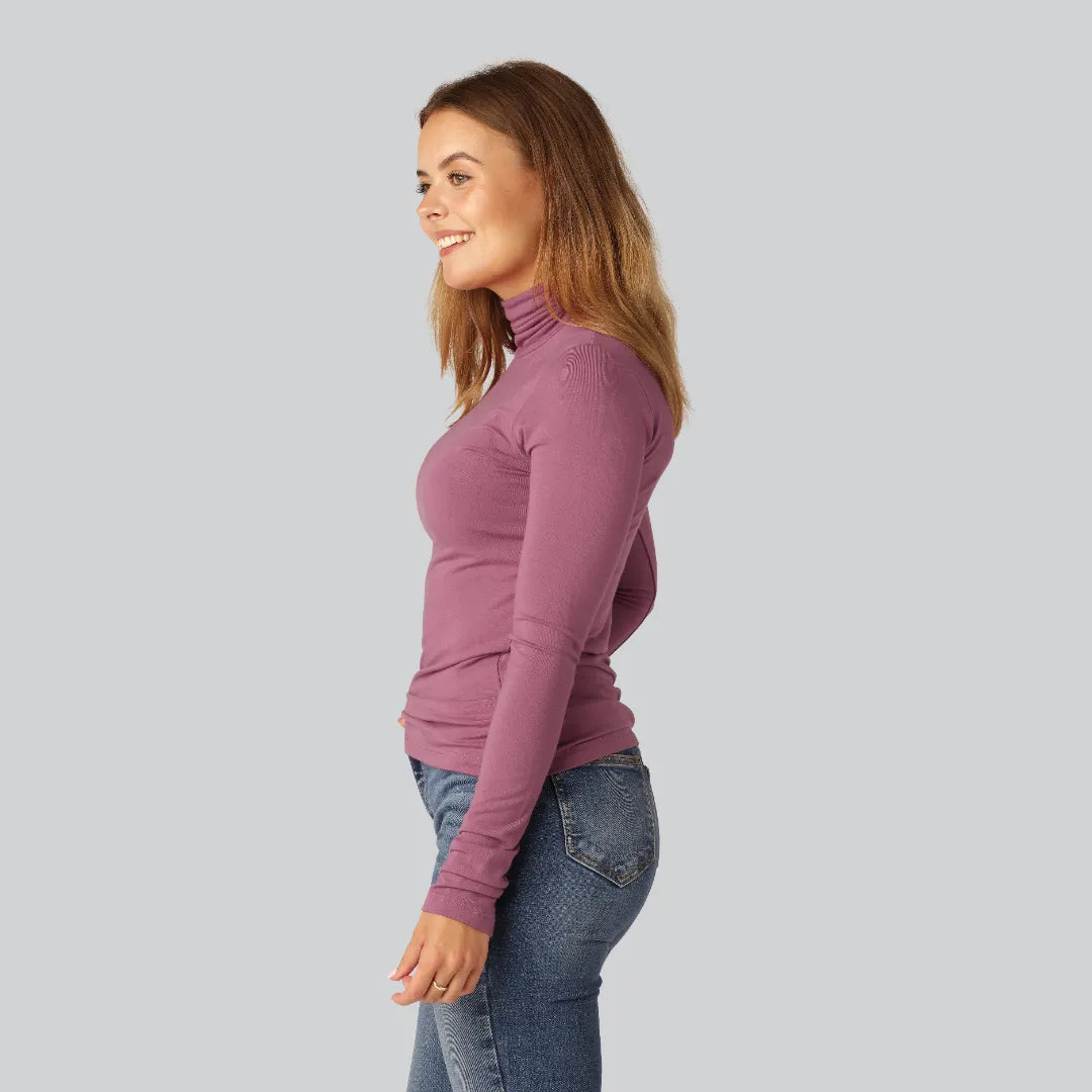 Bamboe coltrui in Dusty Rose voor dames