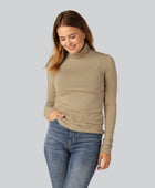 Bamboe coltrui in zandkleur voor dames