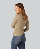 Bamboe coltrui in zandkleur voor dames