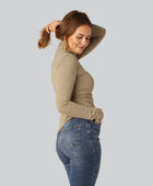 Bamboe coltrui in zandkleur voor dames