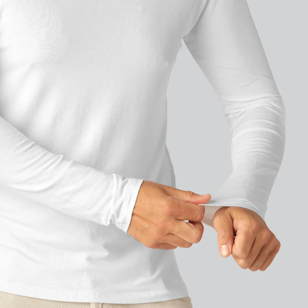 Witte bamboe coltrui voor heren