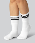 Witte bamboe tennissokken voor dames