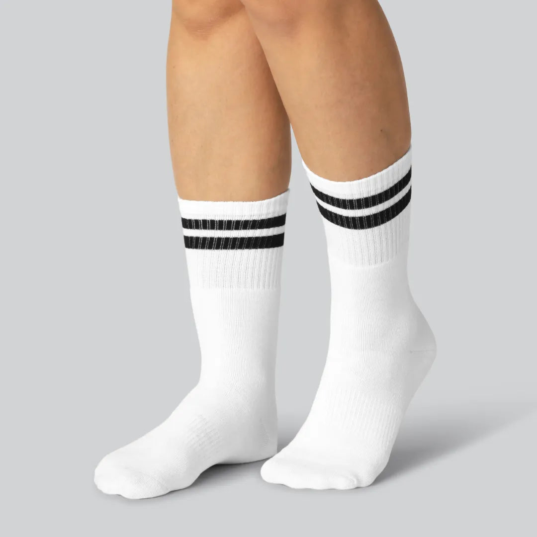 Witte bamboe tennissokken voor dames