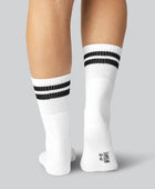 Witte bamboe tennissokken voor dames