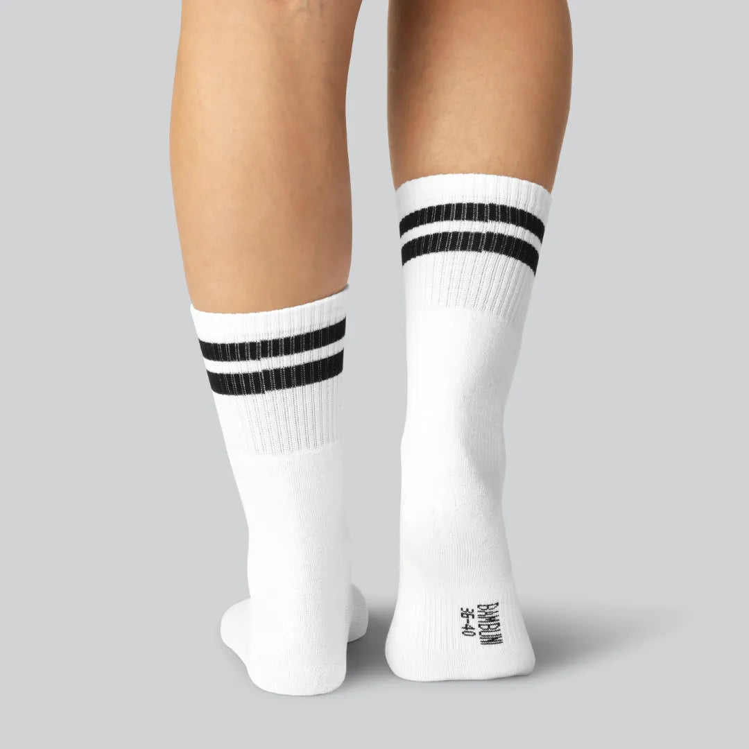 Witte bamboe tennissokken voor dames