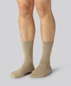 Bamboe sokken zonder elastiek in beige voor heren