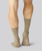 Bamboe sokken zonder elastiek in beige voor heren