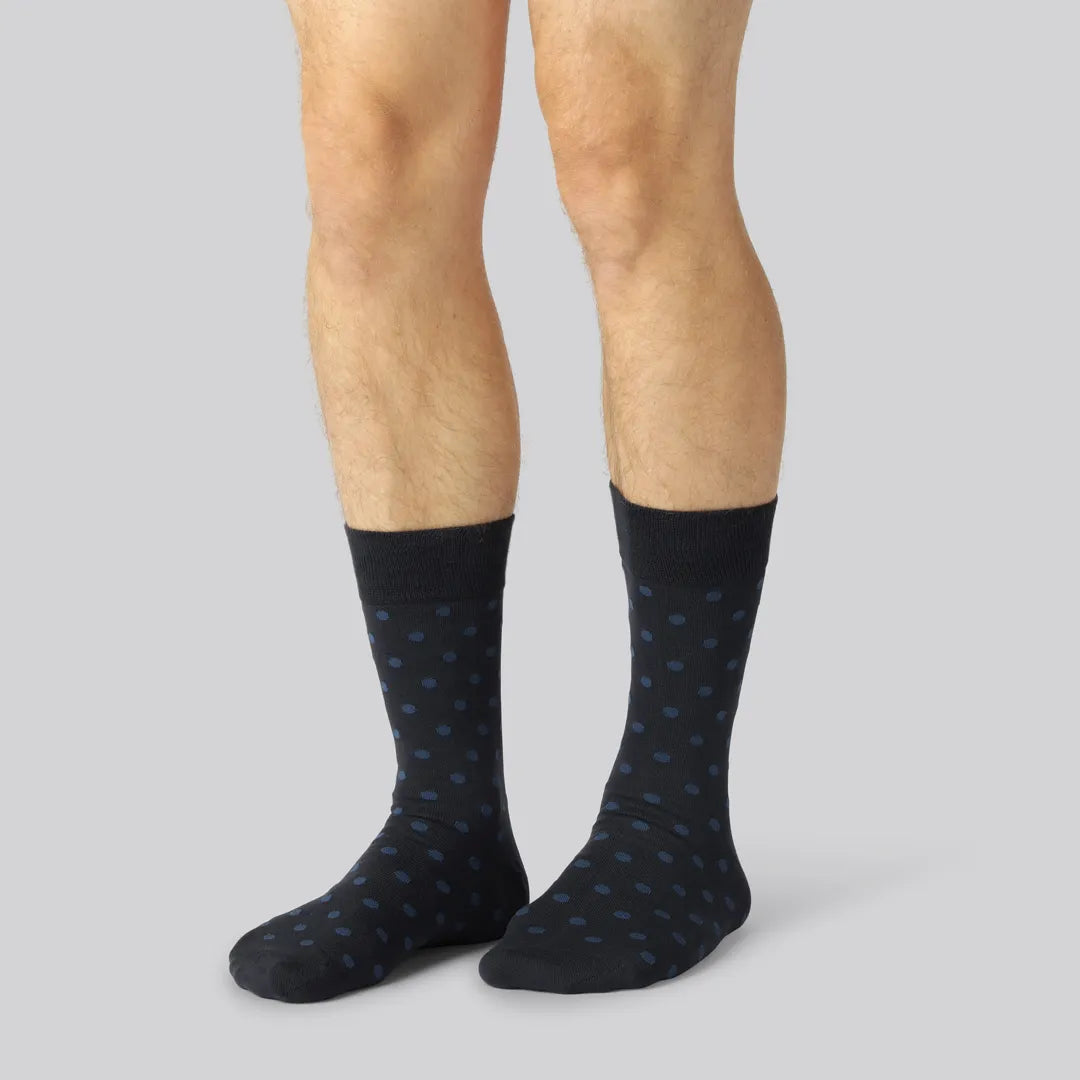 Bamboe sokken, 7 paar met patroon, voor mannen