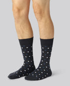 Bamboe sokken, 7 paar met patroon, voor mannen