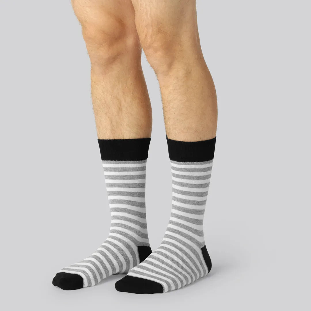 Bamboe sokken, 7 paar met patroon, voor mannen