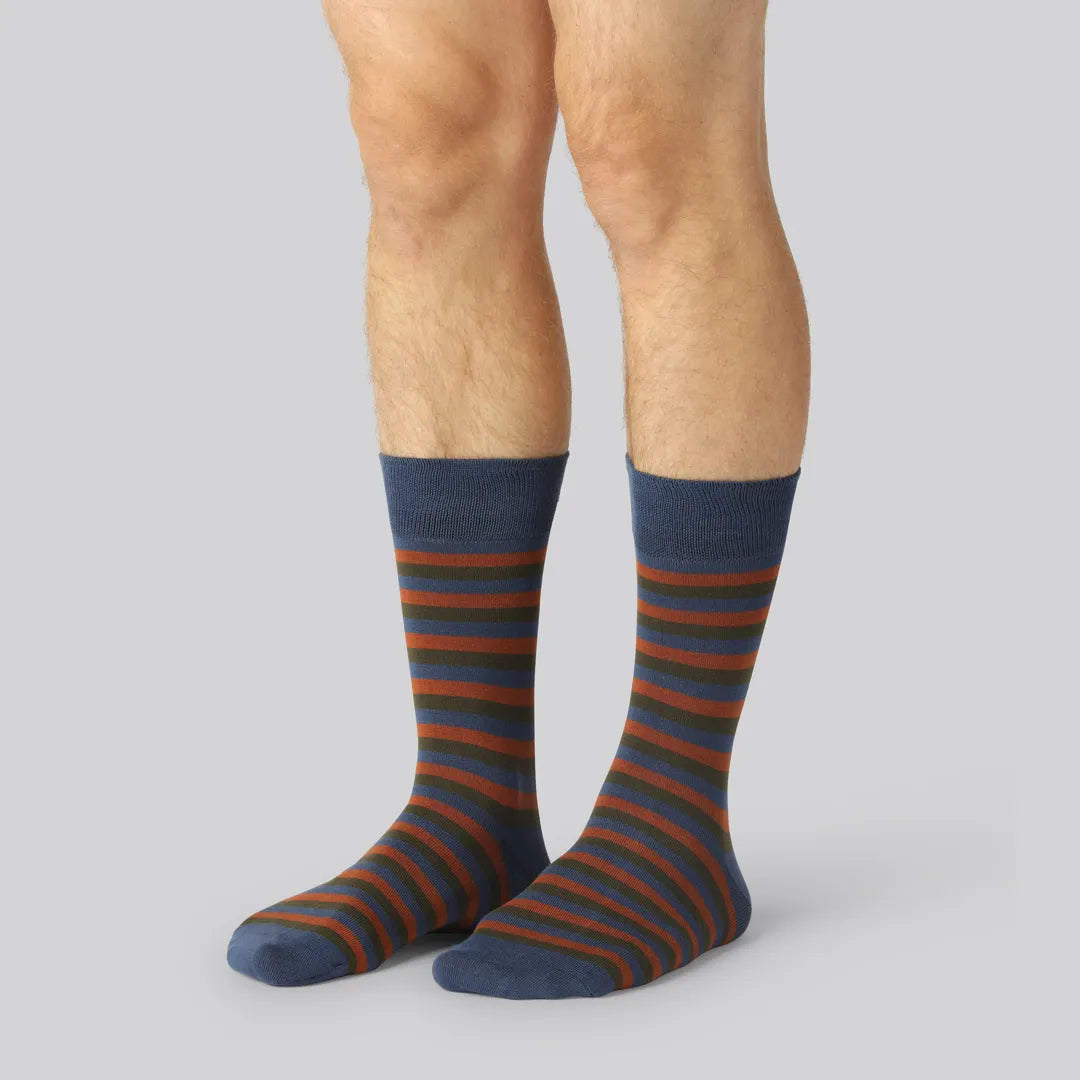 Bamboe sokken, 7 paar met patroon, voor mannen