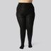 Zwarte bamboe panty met binnenvoering voor dames