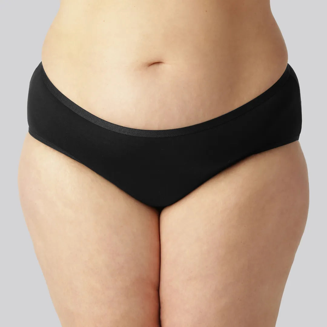 Bamboe slip in zwart