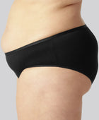 Bamboe slip in zwart